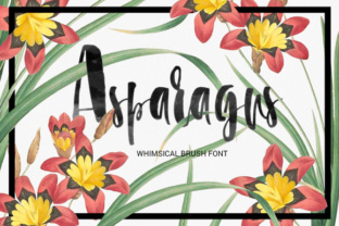 Asparagus: A Playful Brush Font for Friendly Brands