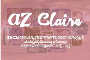 AZ Claire: A Bold Script Typeface for Designer-Led Brands