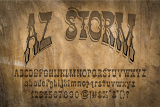 AZ Storm: A Retro Slab Serif Font Rooted in Skate Culture