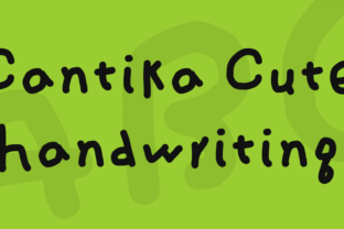 Cantika Cute Handwriting: The Editorial Font for Calmer Content