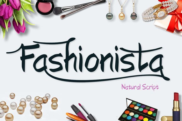 Fashionista: A Natural Script Font for Expressive Web Typography