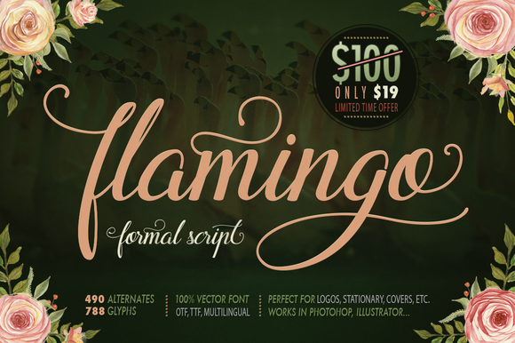 Flamingo: A Handcrafted Script Font for Editorial Design