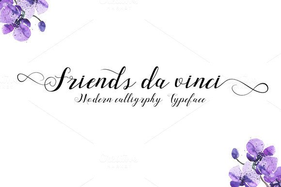 Friends Da Vinci: A Calligraphic Font for Digital Branding