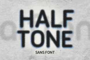 Halftone Sans: A Halftone Sans Serif Font for Brands