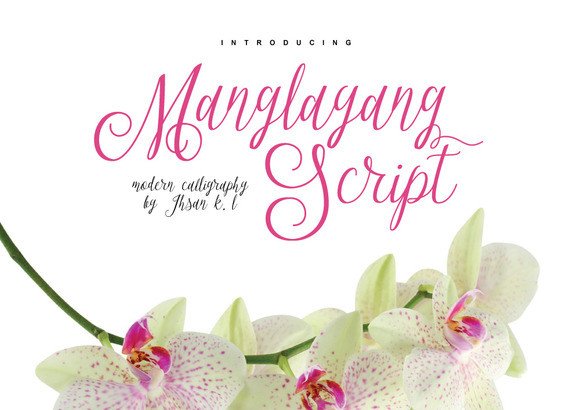 Manglayang: A Romantic Script Font for Elegant Digital Campaigns