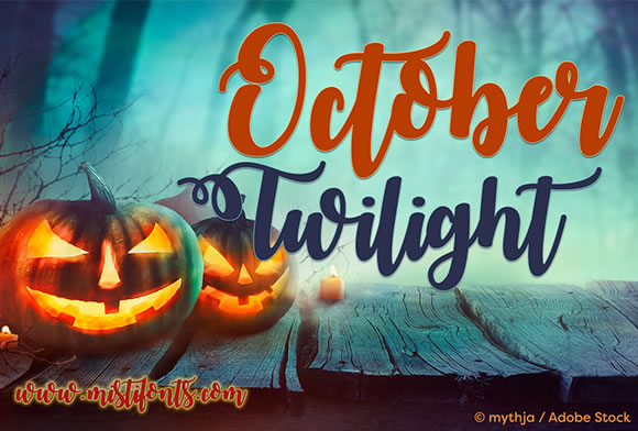 October Twilight: A Script Font for Digital Elegance