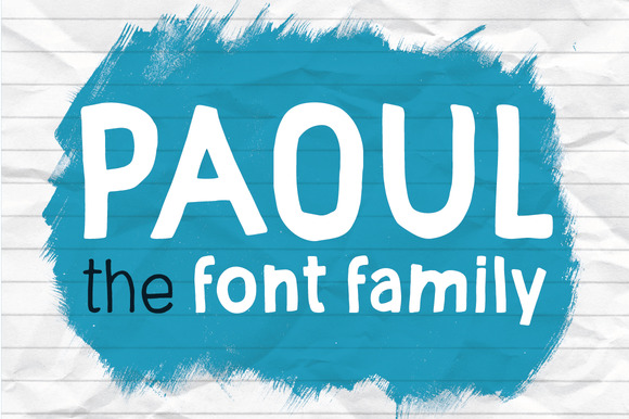 Paoul: A Hand-Drawn Sans Serif Font with Bold Personal Impact