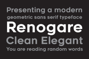 Renogare: Clean Sans Serif Font for Small Businesses