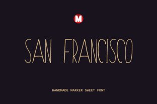 San Francisco Font: A Sweet Handmade Typeface for Makers