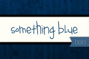 Something Blue Bold: A Quirky Handwritten Font for Crafts & Cards