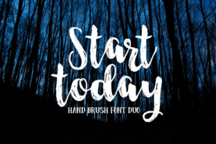 Start Today: A Casual Hand-Brushed Font for Crafters