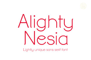 The Alighty Nesia Typeface for Modern Makers