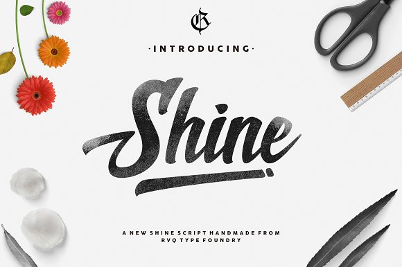 The Shine Font: An Elegant Bold Marker Typeface
