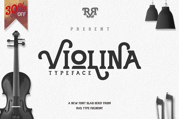 The Violina Typeface for Authentic Vintage Branding