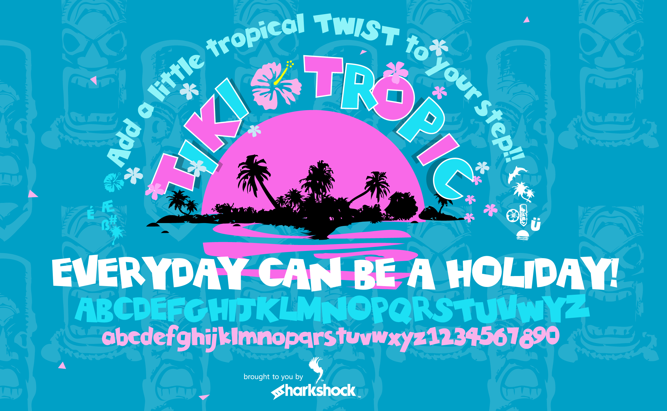 Tiki Tropic: An Editorial Display Font for Tropical Themes