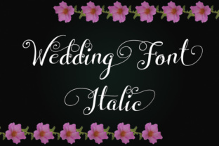 Wedding Font Italic: A Display Font for Editorial Elegance
